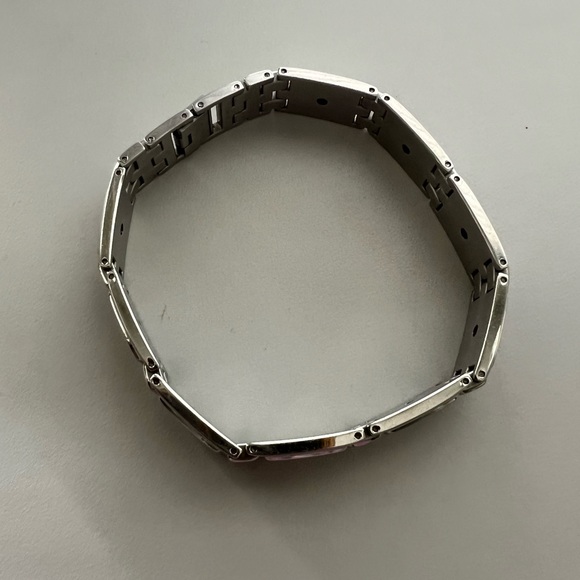 Helzberg Diamonds Stainless Steel Bracelet With Diamond Accents - Picture 4 of 10